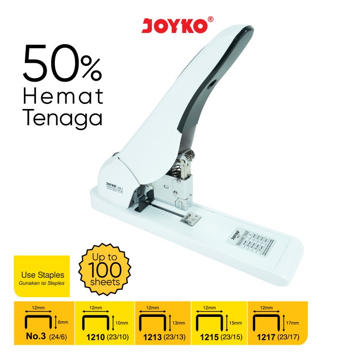 

Terlaris Heavy Duty Stapler Stepler Heavy Duty Joyko Hs-7 Power Save