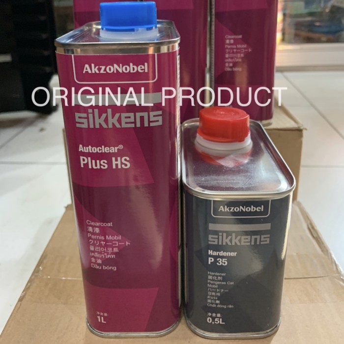 Terlaris Vernis Pernis Sikkens Hs Plus Clear Coat 1L + 0.5 L - Original Product