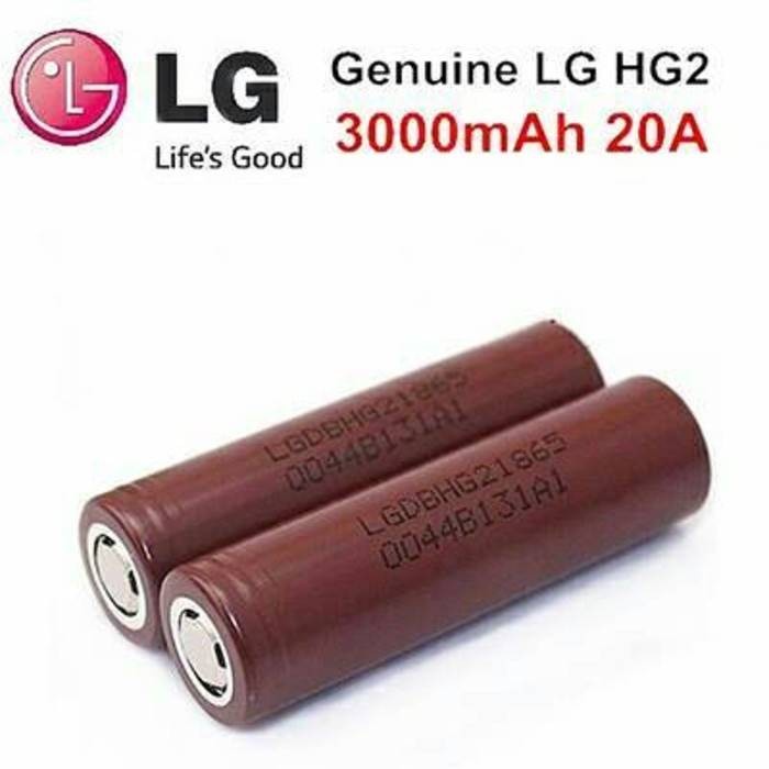 BATERAI BATRE BATTERY LG HG2 3000 mah AUTHENTIC ORIGINAL 18650 VAPE