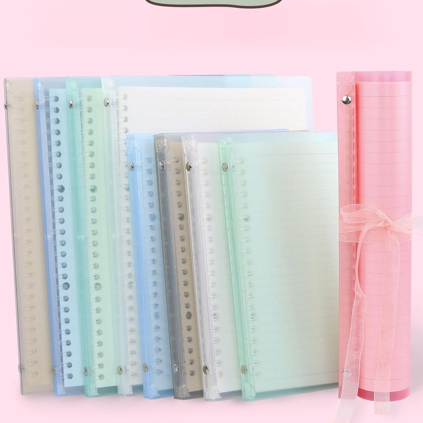 

(B2/☼Z㊚) [MILOLI] Binder A5 Binder B5 Pastel Binder Transparan Candy Color - E0017 - baanyak diminati..