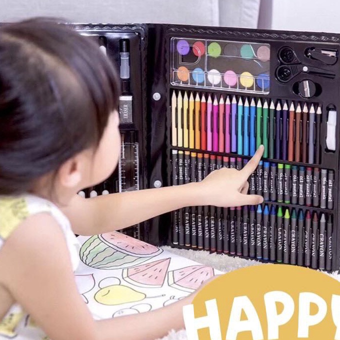 

[DY♡.N☀) Crayon Set 150pcs / Krayon Mewarnai Anak 150pcs / Pensil Warna Set 150pcspasti.dikirim.!