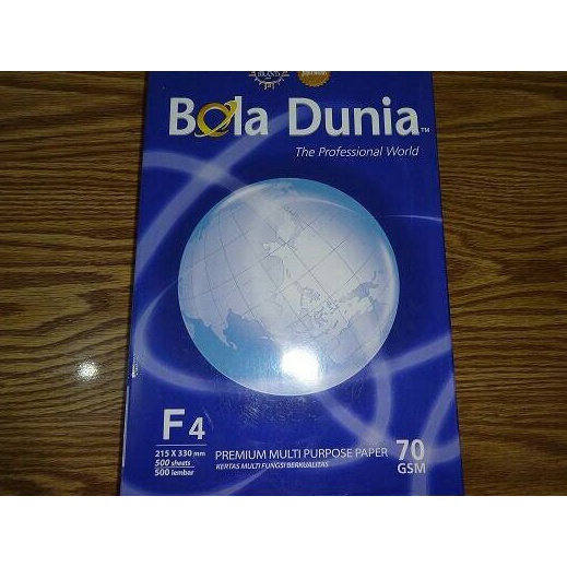 

Hot.. BOLA DUNIA F4 70 GR /KERTAS FOTO COPY HVS