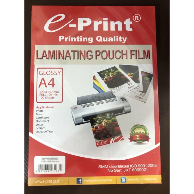 

Termurah,, Kertas Laminating A4 Eprint