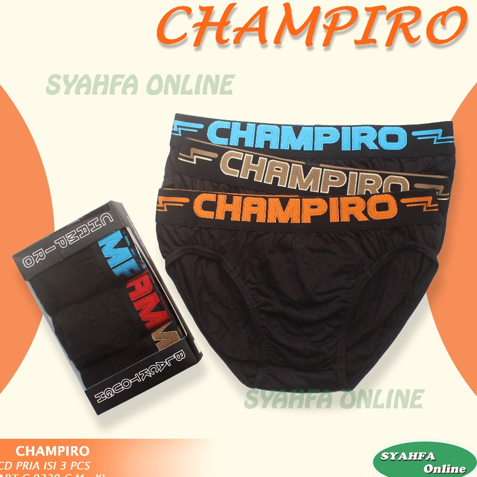 CHEKOUT [ ISI 3 pc ] Champiro / Celana Dalam Pria / Sempak Pria / Cd Champiro / Boxer Pria / Celana 