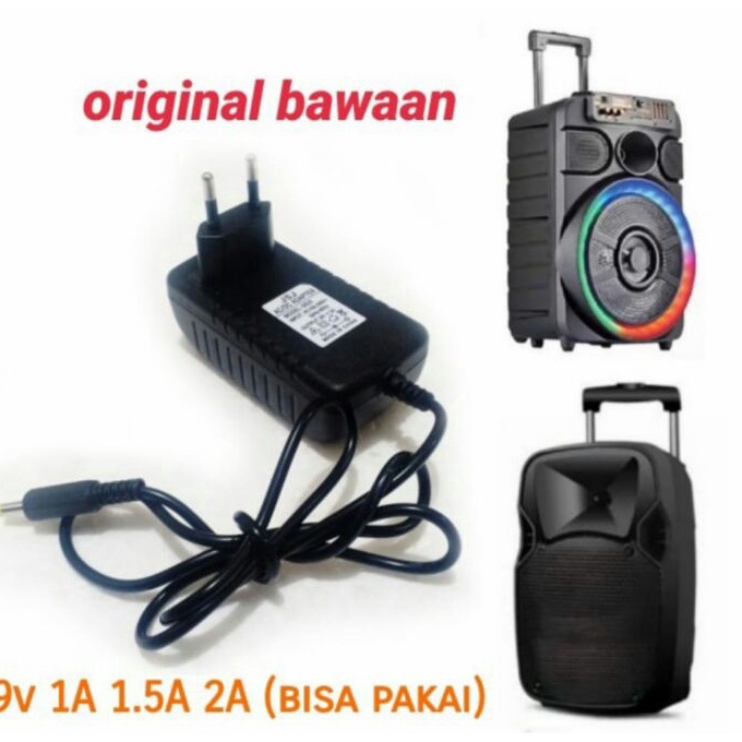[L-E☎☆B] universal charger casan speaker meeting advance aiwa adaptor 9v 9 volt 1A 1.5A 2A original 