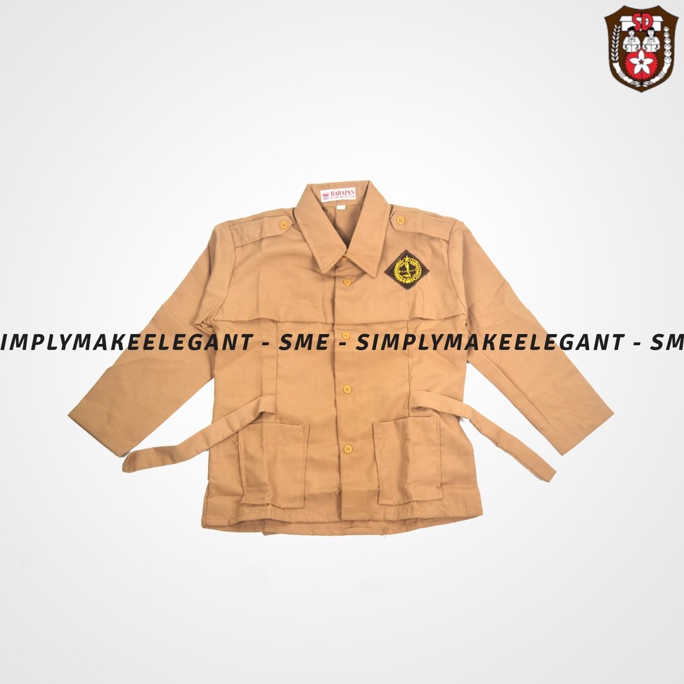 Paling Diminati.. Seragam Pramuka SD Cewek Lengan Panjang Baju Pramuka SD