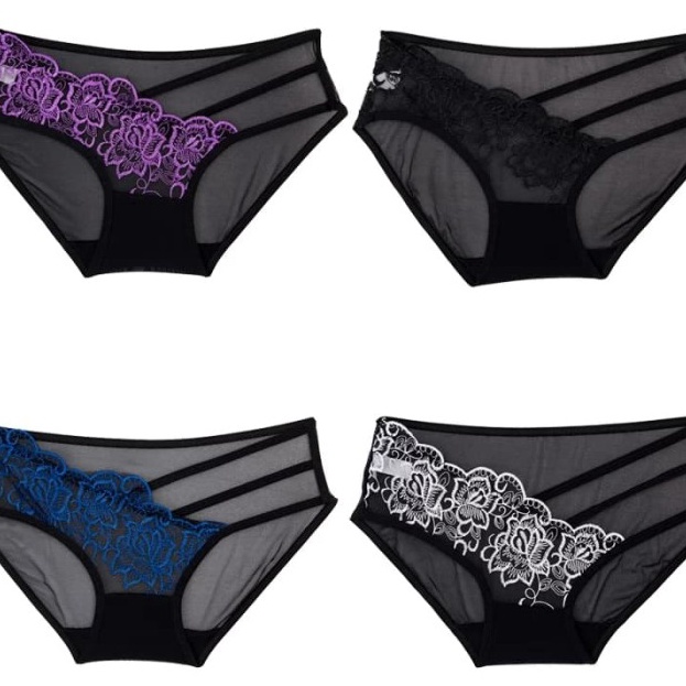 Harga Heboh Celana Dalam wanita lace renda CD sexy brokat transparan C251 ★