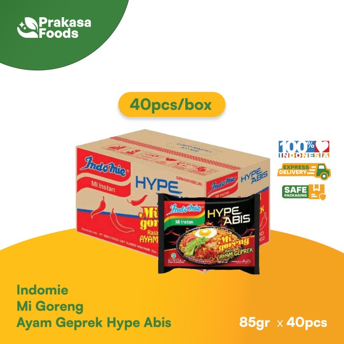 

Indomie Hype Abis Ayam Geprek 1 Carton
