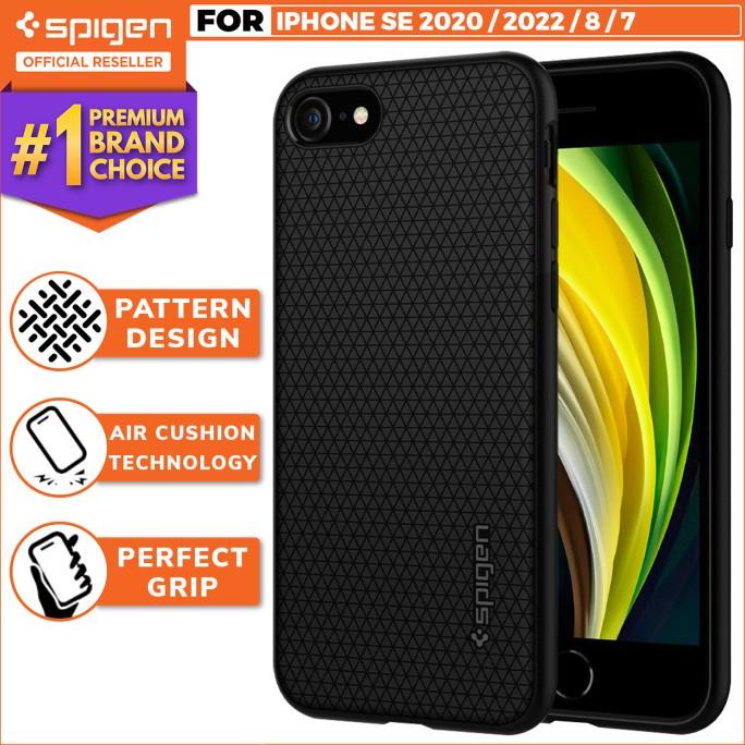 Case iPhone SE 2020 / 8 / 7 Spigen Liquid Air Silicone Softcase Casing