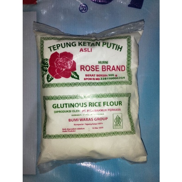 

Tepung Ketan Putih merk Rose Brand Glutinous Rice Flour 500 gr