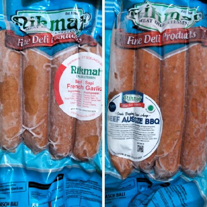 

[PROMO...!!!] Nikmat Sosis Halal Beef French Garlic/Aussie BBQ