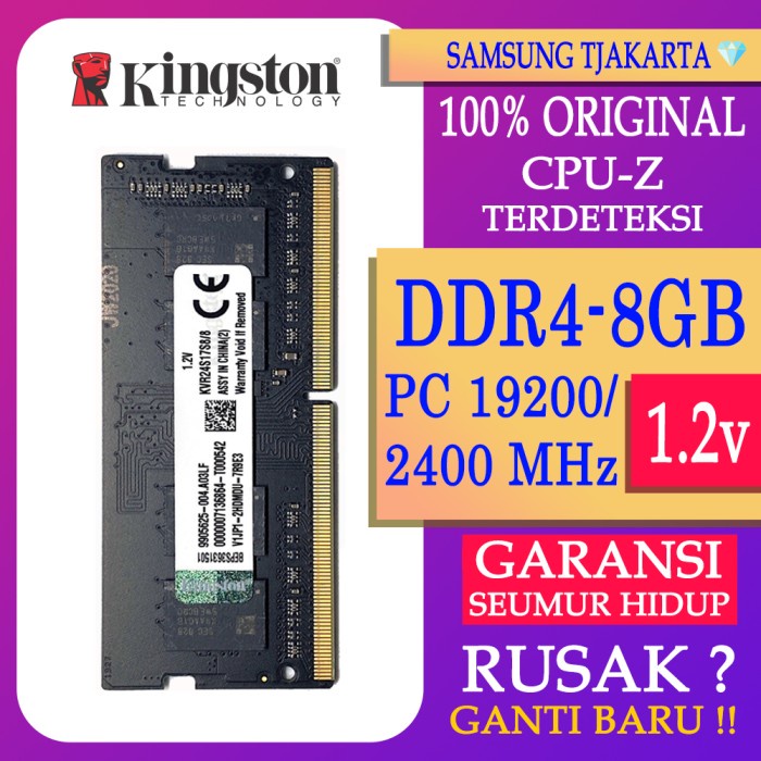 Ram Laptop Kingston Ddr4 8Gb 2400 Mhz 19200 Ori Gaming Ram Nb Ddr4 8Gb Bestseller Ram