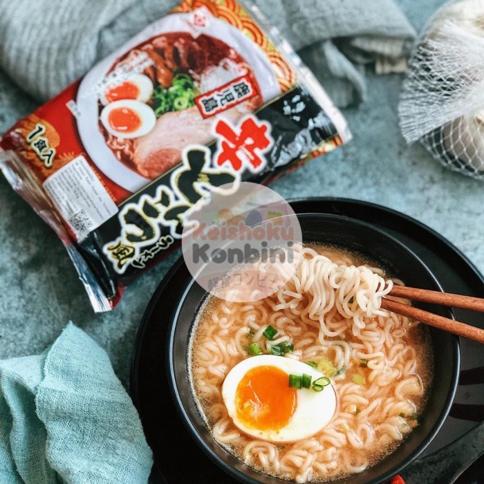 

Higashimaru Hot Tonkotsu Style Kagoshima Ramen 395G / 5 Pac @ 78,5G Bestseller Mie Impor