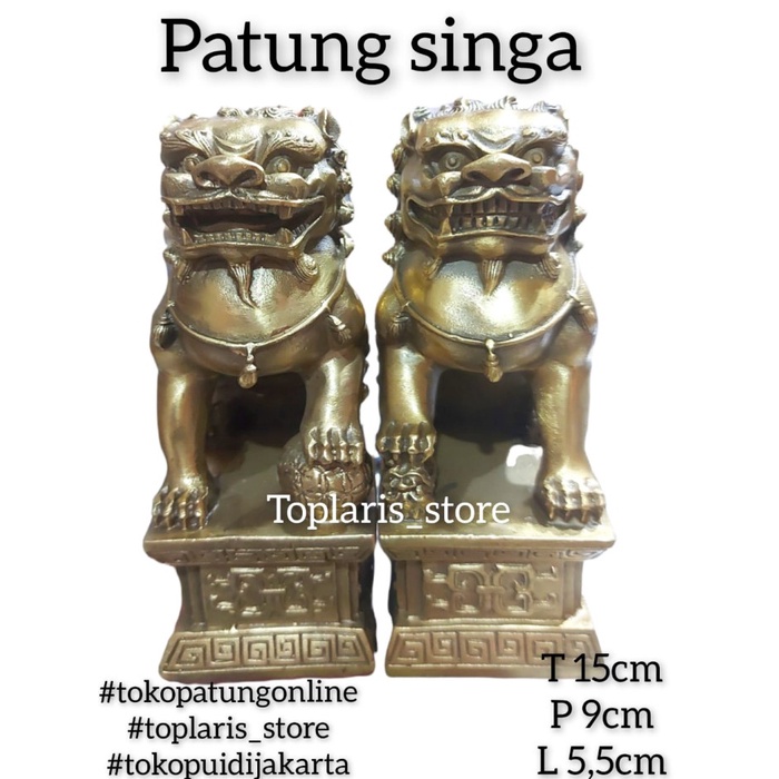 Ready stok Patung Kirin Chilin Kilin Kuningan Padat 022 TPO