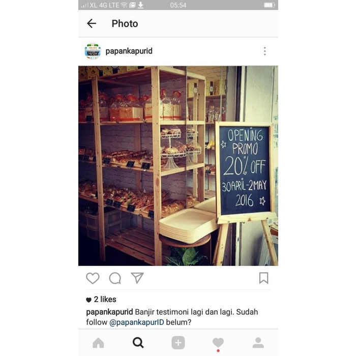 

Papan Tulis Kapur Standing Cafe Board 50x80cm