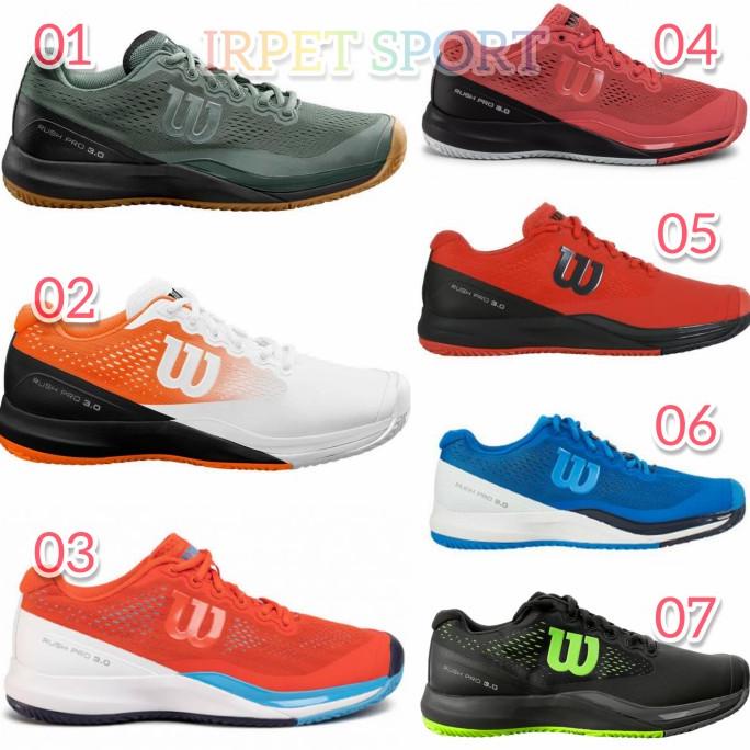 SEPATU TENIS WILSON RUSH PRO 3.0 SEPATU TENNIS WILSON RUSH PRO