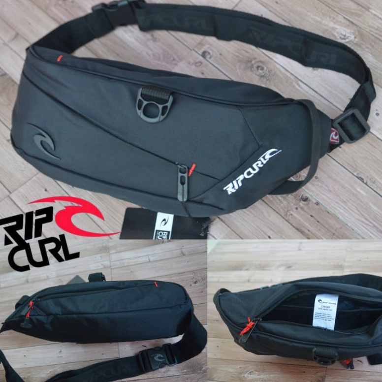 Terpercaya.. TAS RIPCURL TAS SELEMPANG RIPCURL WAISTBAG RIPCURL LOGO BESI