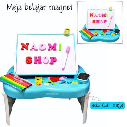 PROMO MEJA PAPAN TULIS HURUF ANGKA TEMPEL MAHNET MAINAN EDUKASI BELAJAR ANAK TERMURAH