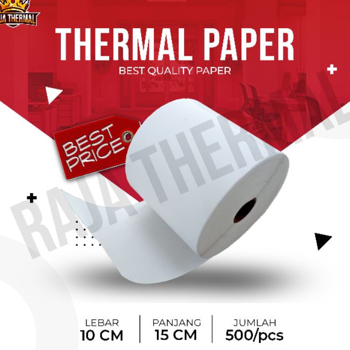 

[U✯X ❣8) KERTAS STICKER THERMAL A6 100x150MM STICKER BARCODE PAPER THERMAL/ super.kerren..!