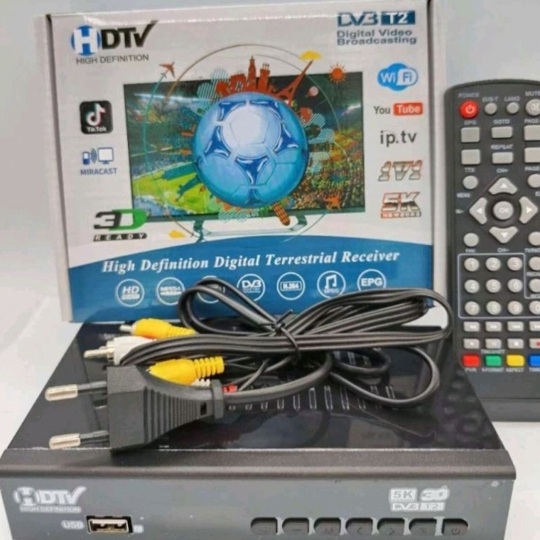 VIRAL Set Top Box Tv Siaran Digital DVB T2 STB Antena Receiver Full HD