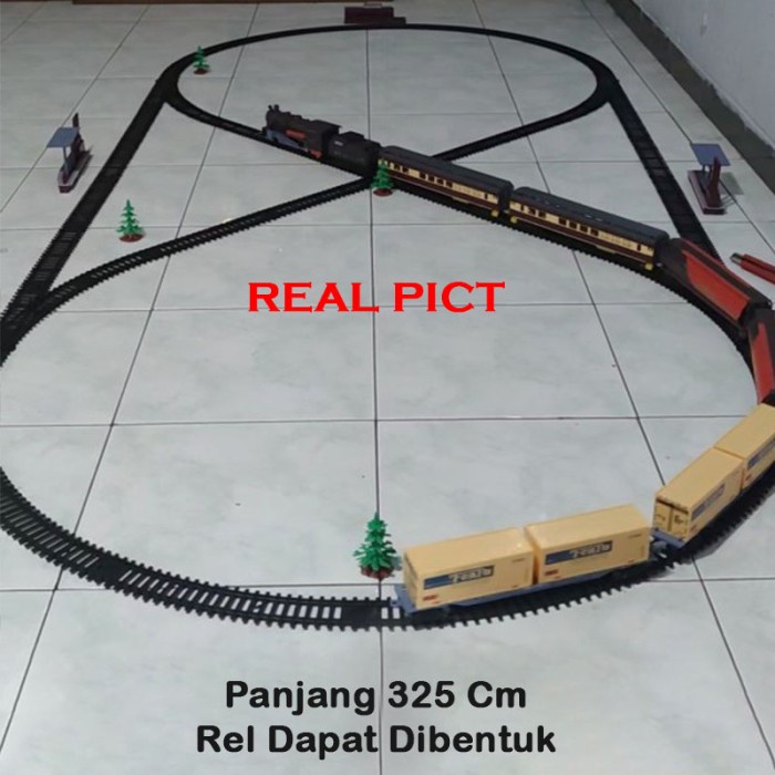MUST HAVE MAINAN ANAK KERETA API SET TRAIN FENFA PANJANG 325 CM KADO ANAK ULTAH TERLARIS