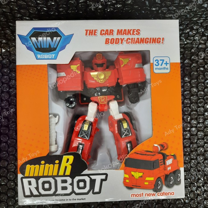 HOT SALE MINI TOBOT / MAINAN TOBOT / TRANSFORMERS / JUAL TOBOT R MERAH PEMADAM TERBARU