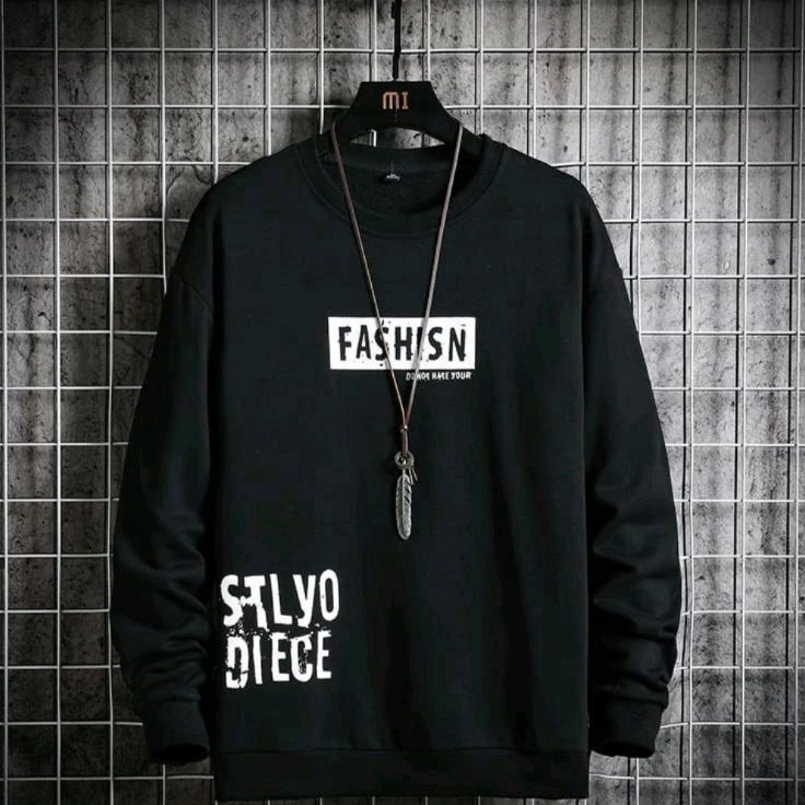 Ready Stock.. ilook | Crewneck Fashion Pria Dan Wanita | Sweater Oblong Oversize  Bahan Fleece