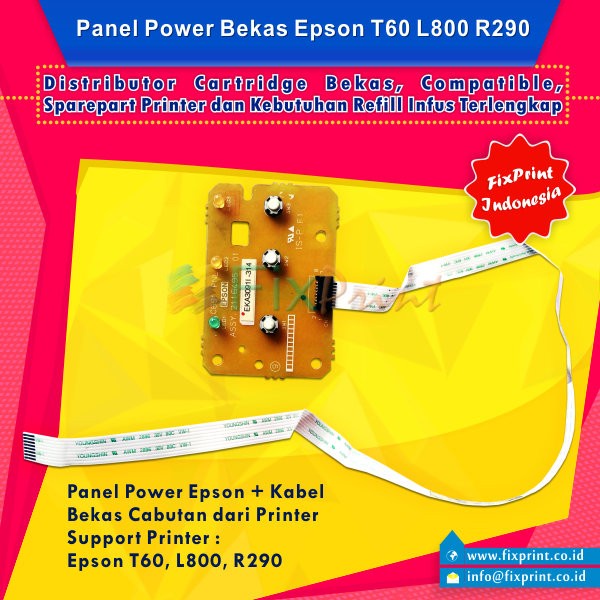 best seller panel power epson t60 l800 r290 + kabel flexible bekas