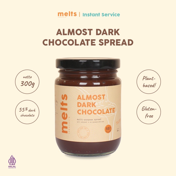 

Instant Service - Melts Almost Dark Chocolate Spread Selai Cokelat