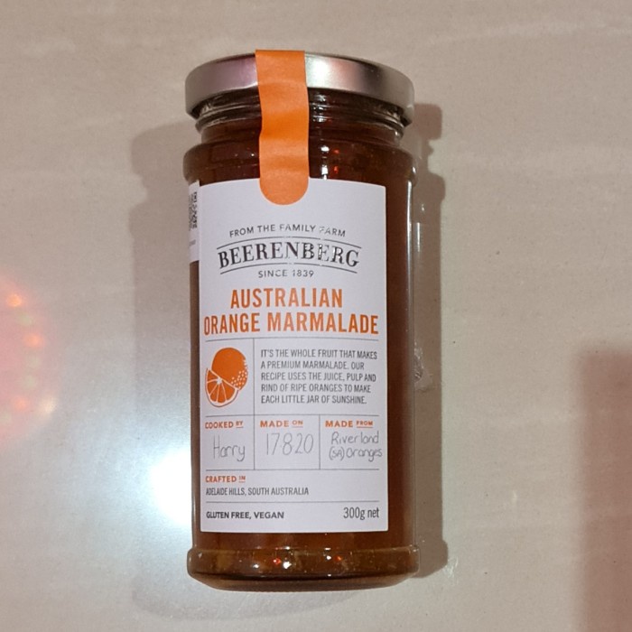 

Selai Roti Rasa Buah Beerenberg Australian Orange Marmalade 300 Gram