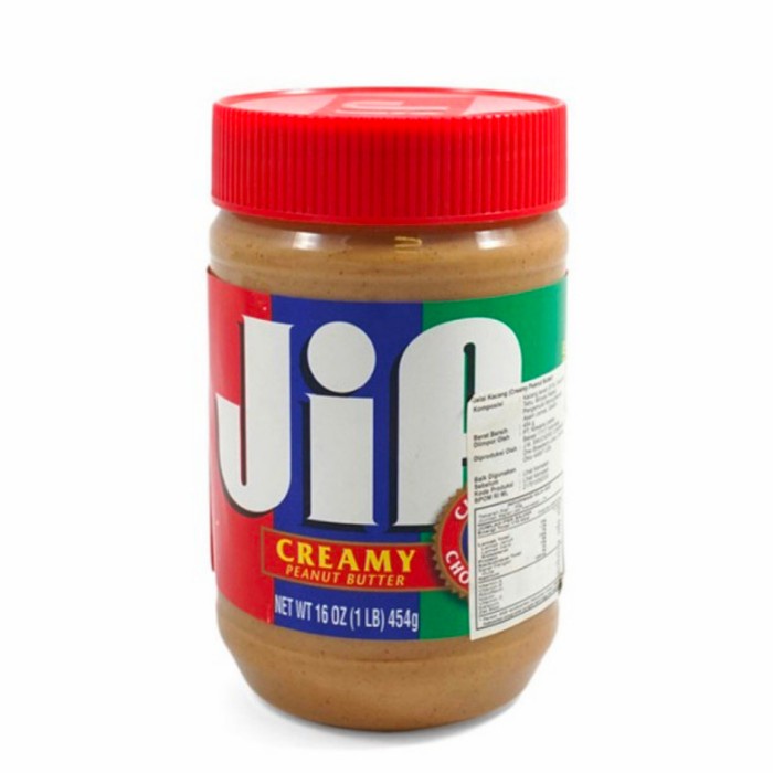 

Jiff Creamy Peanut Butter 454gr Selai Kacang Halus 454 gr
