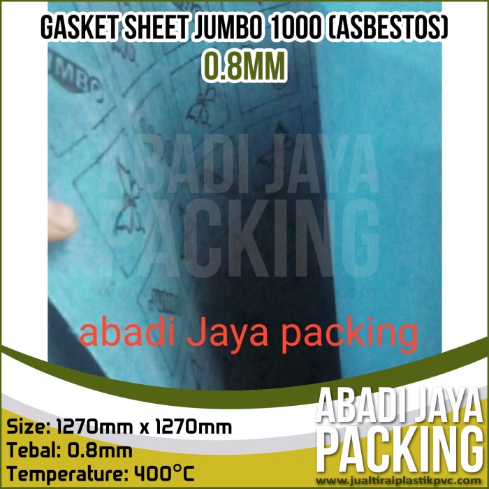 

gasket sheet JUMBO 1000 0.8mm ( asbestos) ready