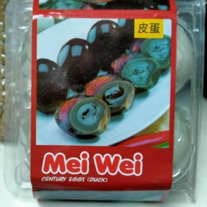

=+=+=+] Telur Phitan Mei wei century eggs duck / telur pitan hitam 4 pcs /pack