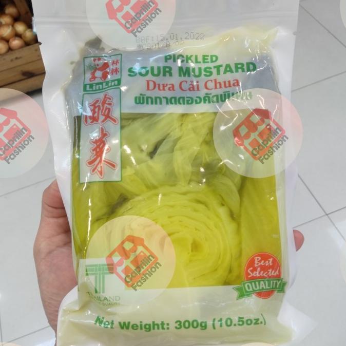 

&<&<&<&] linlin pickled sour mustard 300 gram / acar sawi - asinan sawi asin