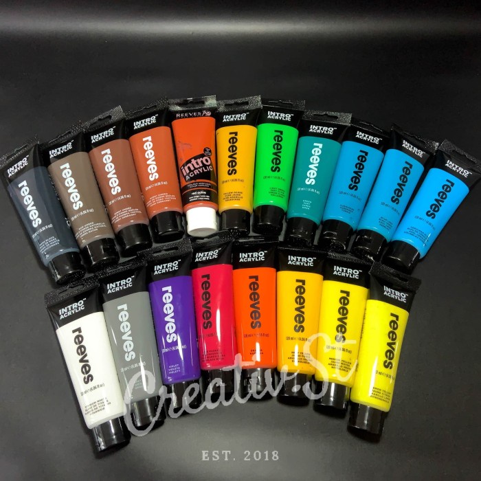 

Reeves Intro Cat Acrylic 120 Ml Paint Acrylic Colour Akrilik