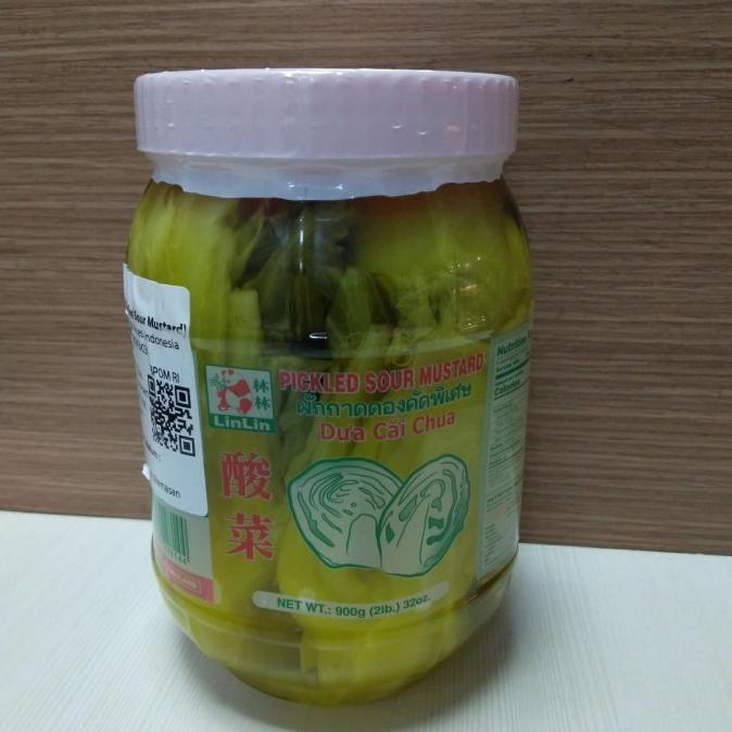 

best produk] linlin pickled sour mustard 900 gram / acar sawi - asinan sawi asin