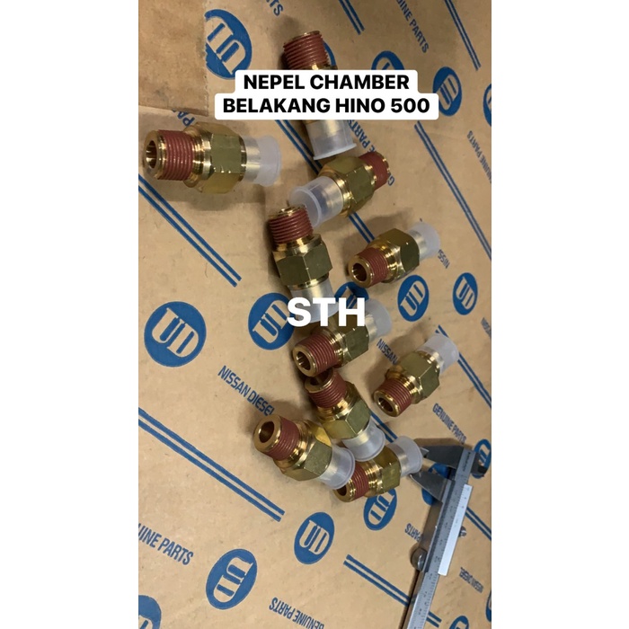 Nepel Chamber Belakang Hino 500. Lubang Angin 12 Mm. Drat 17 Mm Kode Ah106