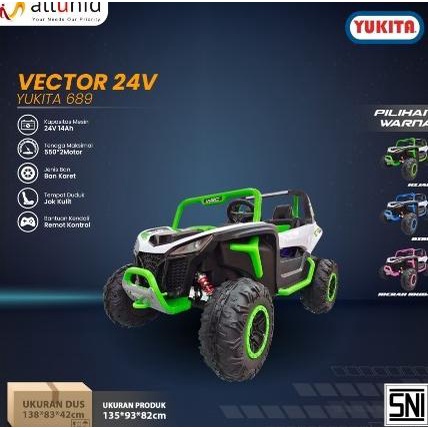 Yukita 689 - Vector 24V Mobil Aki Mainan Anak