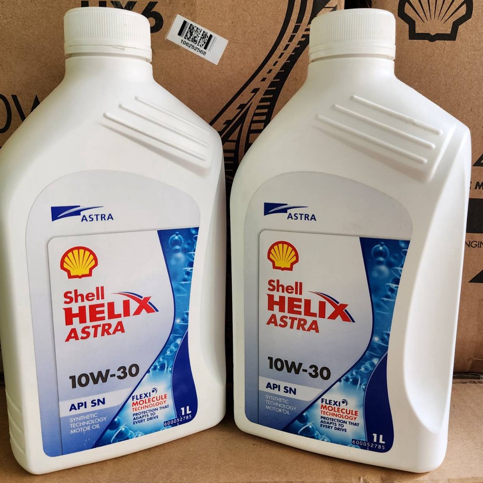 Banjir Promo 10.10 OLI Mobil Shell helix ASTRA 10W-30 API SN+ | SHELL ASTRA 1 LITER Terbaik