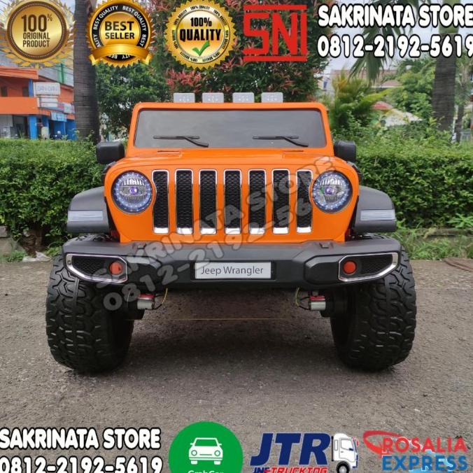 Mobil Aki Mainan Anak Murah Jeep Wrangler 4Wd