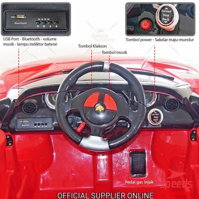 Mainan Mobil Lamborghini Aki Anak Laki Perempuan Keren Terbaru Murah