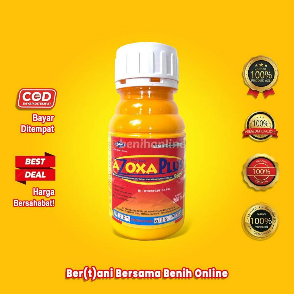 FUNGISIDA - AZOXA PLUS 560 SC - 200 ml - Cap Kapal Terbang klorotalonil daconil amistartop zorvec
