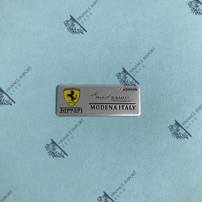 emblem alumunium ferrari by michael schumacher sticker plat ferrari ekaeka1619