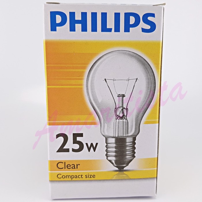 philips lampu pijar clear 25w philips standard bulb 25 watt e27 220v tokolaris1629
