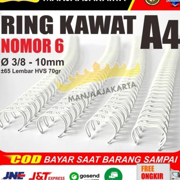 

Segera Dapatkan!! KAWAT SPIRAL 3/8 PUTIH A4 NOMOR 6 - RING SPIRAL KAWAT JILID BUKU MURAH
