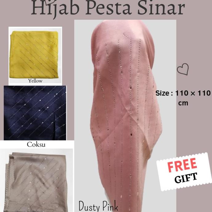 Sale JILBAB SEGI EMPAT PAYET - HIJAB SEGI EMPAT MUTIARA- SEGI EMPAT SINAR Termurah