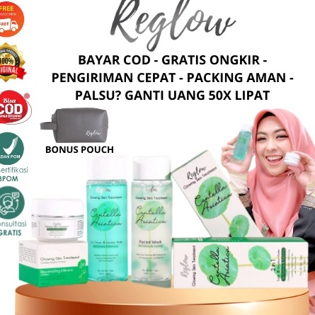 ➳➵✻ [BISA COD] REGLOW Glow Skin Treatment Skincare Original Glowing Whitening Beauty Series Perawata