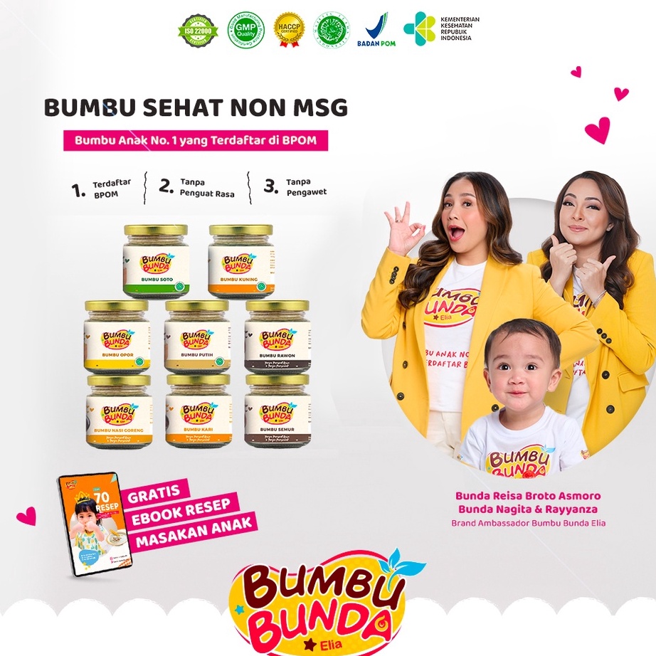 

Best Seller Bumbu Bunda Elia BPOM Bumbu Non MSG / Bumbu MPASI / Kaldu MPASI / Kaldu Bayi / Bumbu Soto Bumbu Opor Bumbu Putih Bumbu Kuning Bumbu Rawon Bumbu Kari Bumbu Nasi Goreng Bumbu Semur