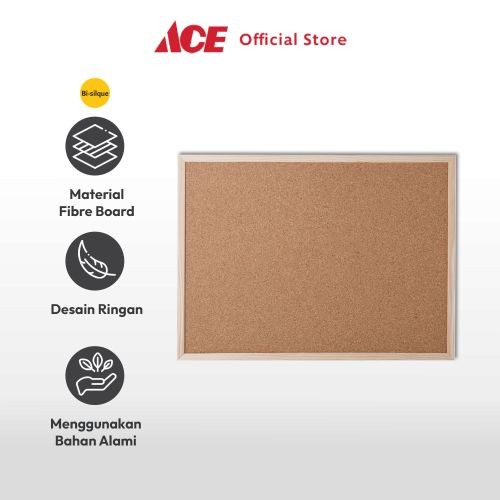 

Ace - Bi-Silque Cork Board Papan Buletin 60x45 Cm