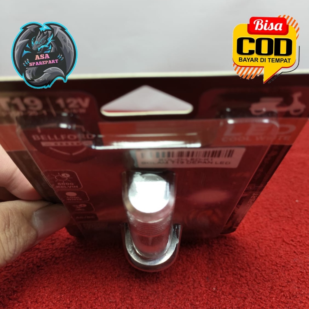 Lampu Motor Depan Led Bolamp Kaki 1 Untuk Semua Motor Matic Bebek Beat, Scoopy, Vario, Supra 125,